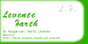 levente harth business card